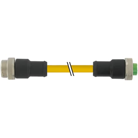 Murrelektronik EXACT12, 8XM12, 5-POLE, MOULDED CABLE, 10.0m PUR/PVC 16x0, 34+3X0.75, U 7700-A5A01-UBD0500